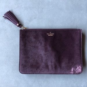 Kate Spade ~ Clutch Pouch with Tassle ~ Leather